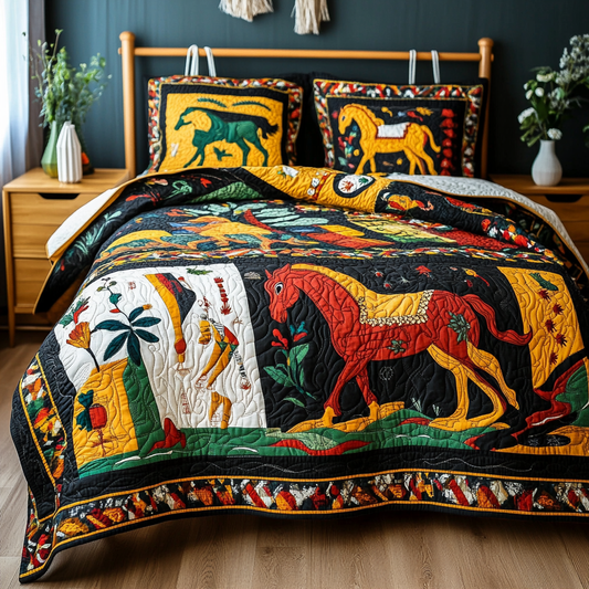 Native Horse TAI080824061 Quilt Bedding Set