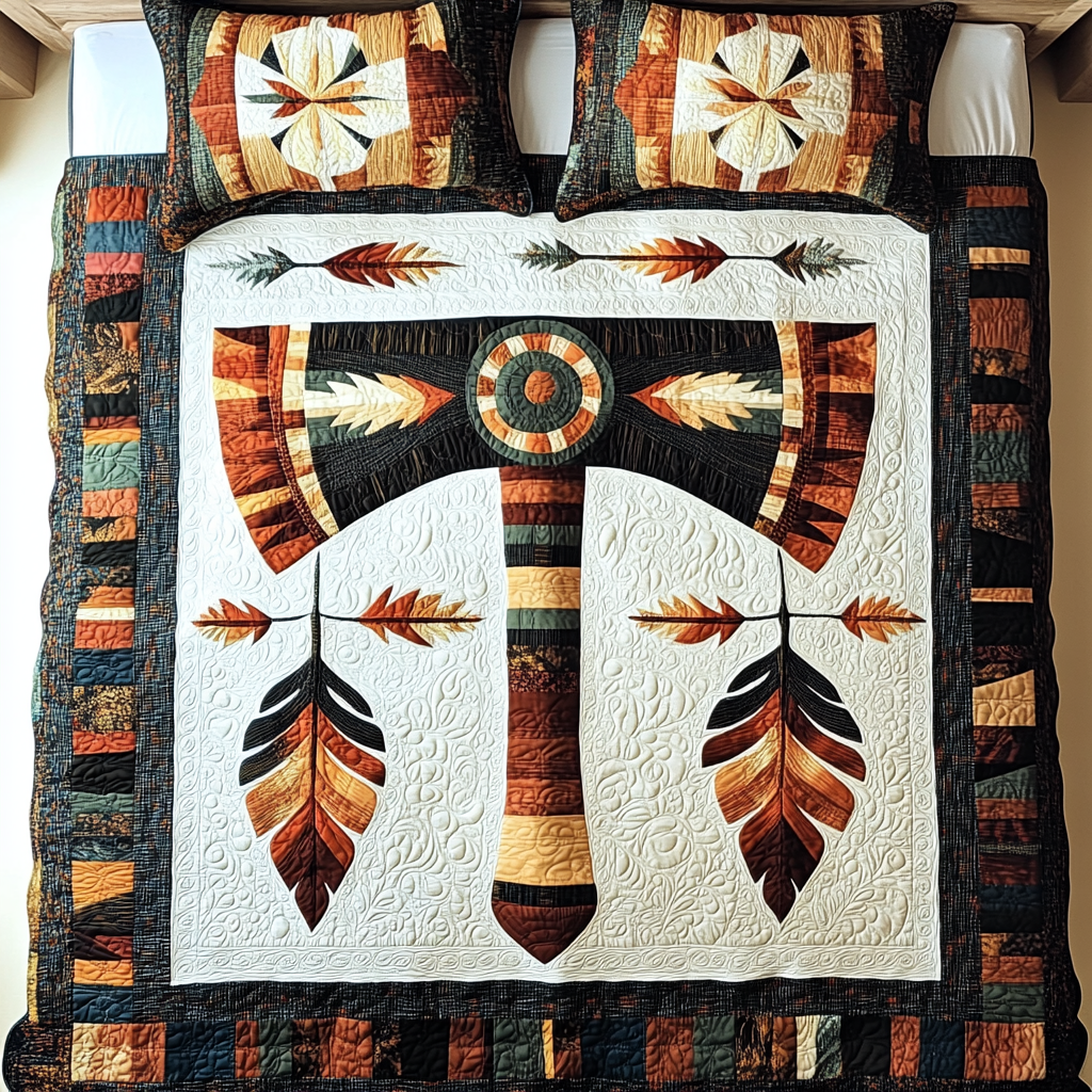 Native American Axe DAI171224177 Quilt Bedding Set