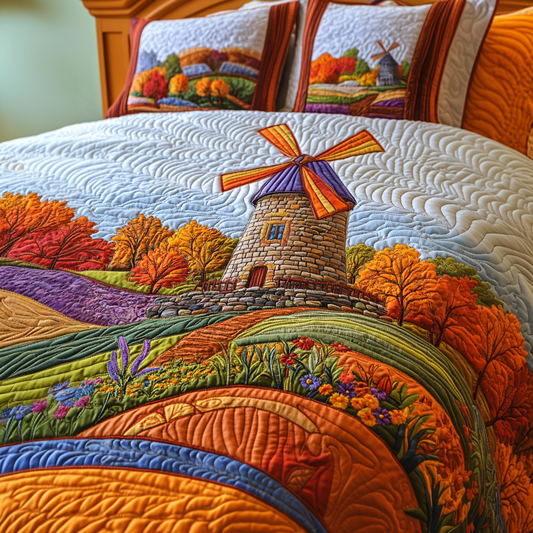 Windmill Field DAI150125288 Quilt Bedding Set