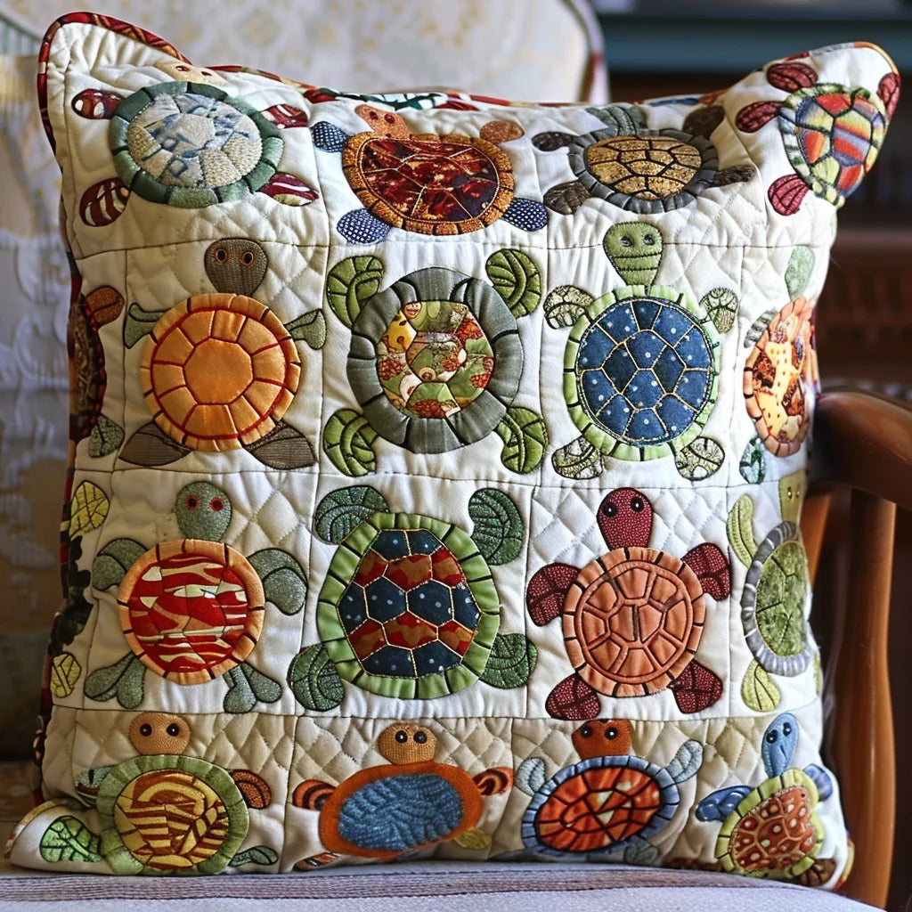 Turtle TAI060324264 Quilted Pillow Case