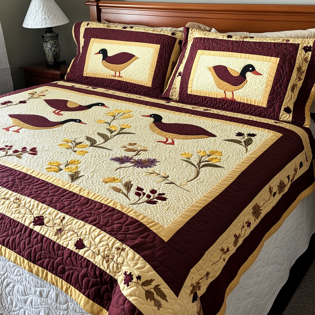 Duck DAI040225193 Quilt Bedding Set