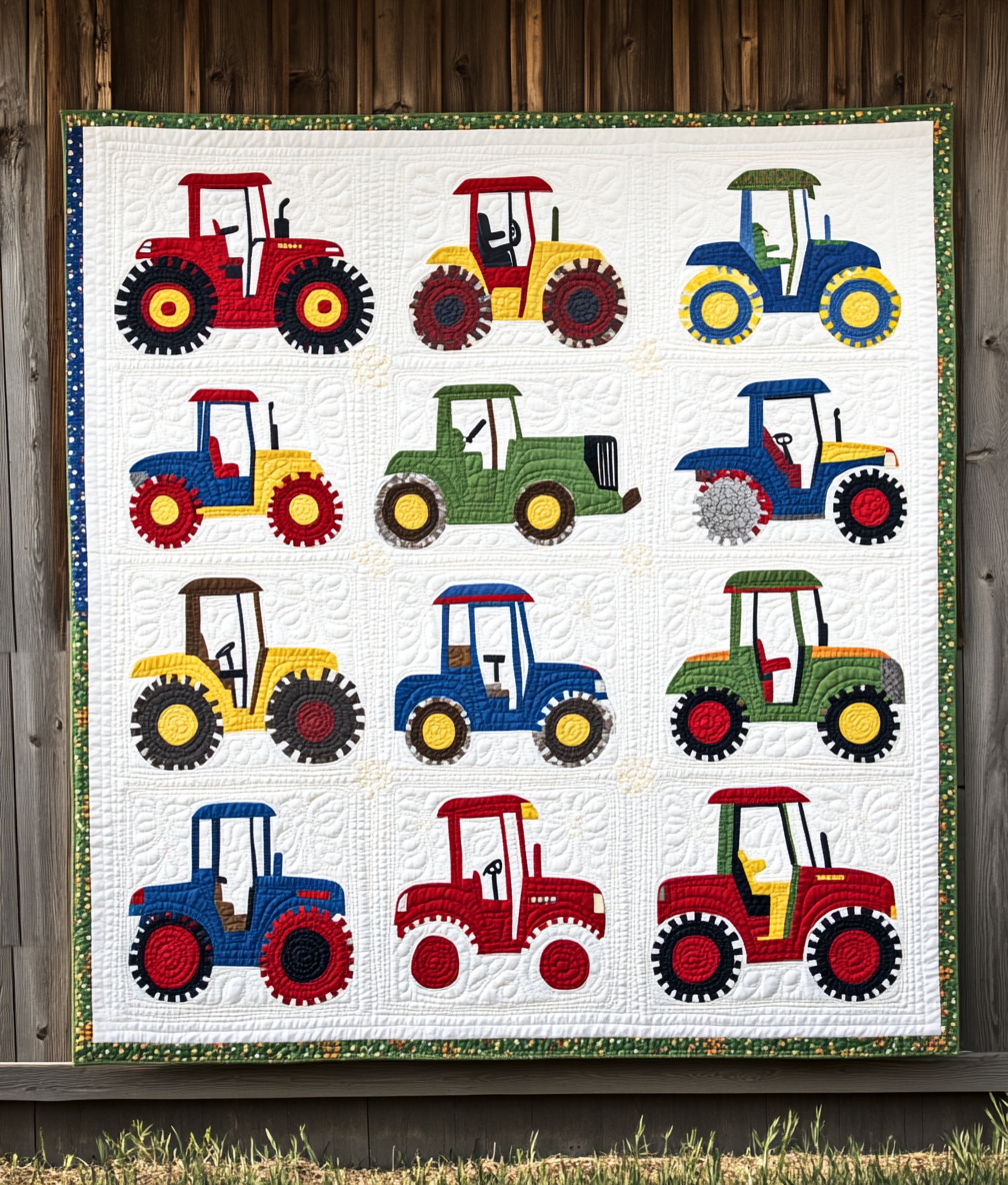 Farm Tractor DAI221024181 Quilt Blanket