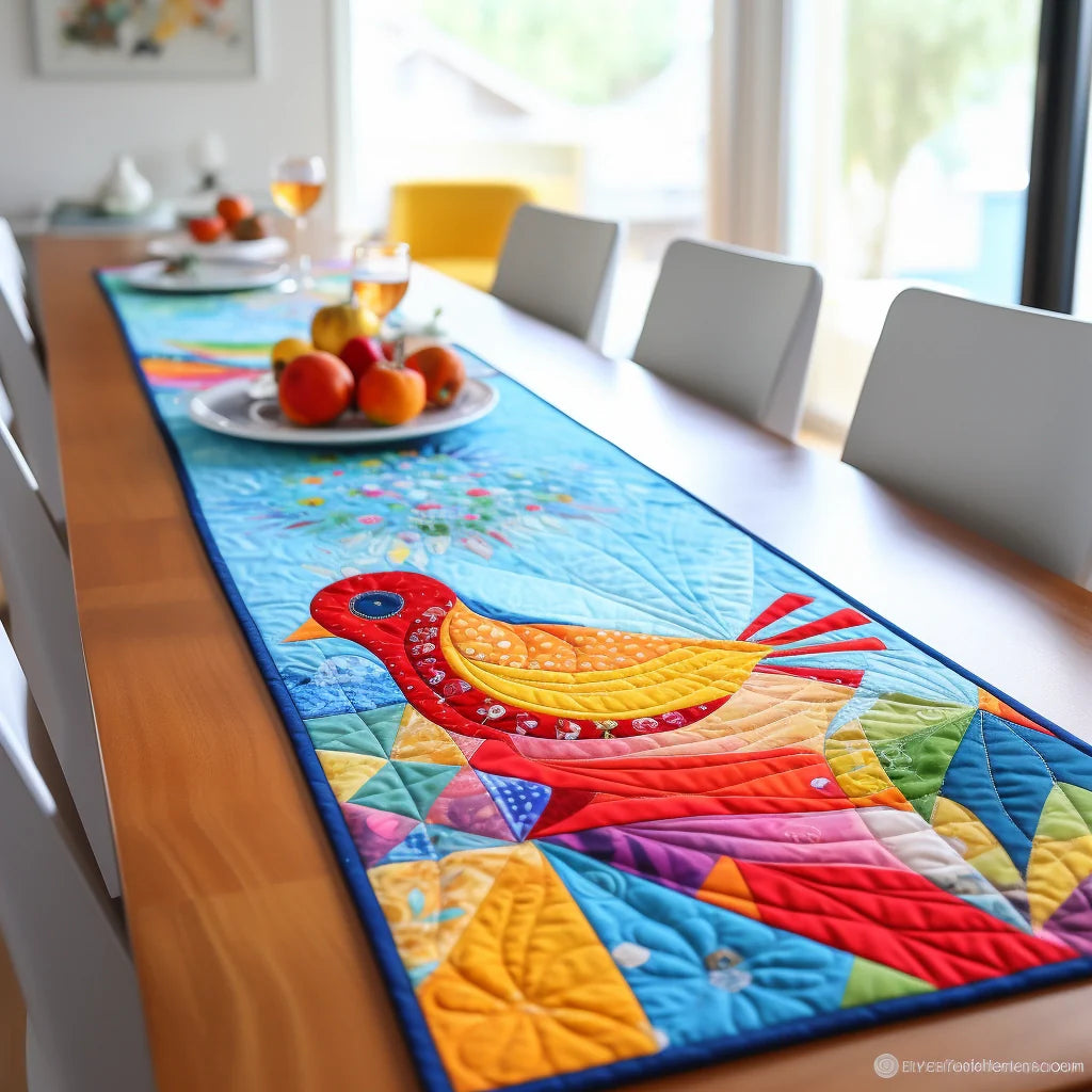 Bird TAI261223113 Quilted Table Runner