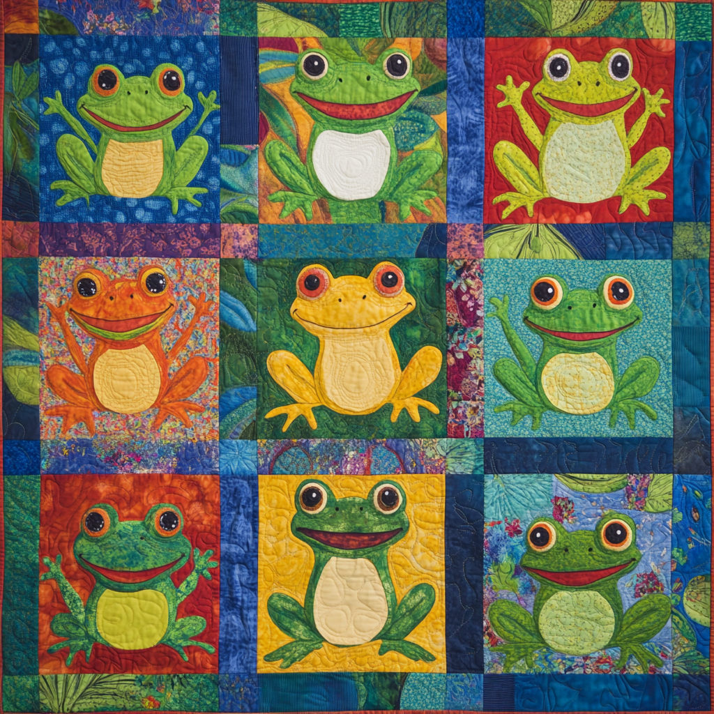 Frog TAI01102450 Quilt Blanket