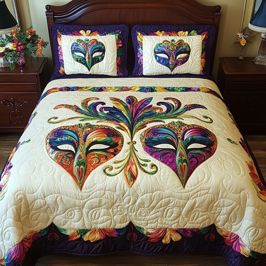 Mardi Gras DAI200125024 Quilt Bedding Set