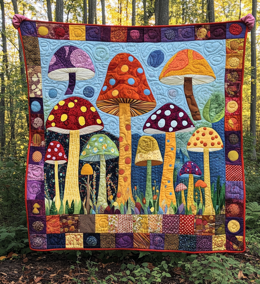 Mushroom DAI051224025 Quilt Blanket