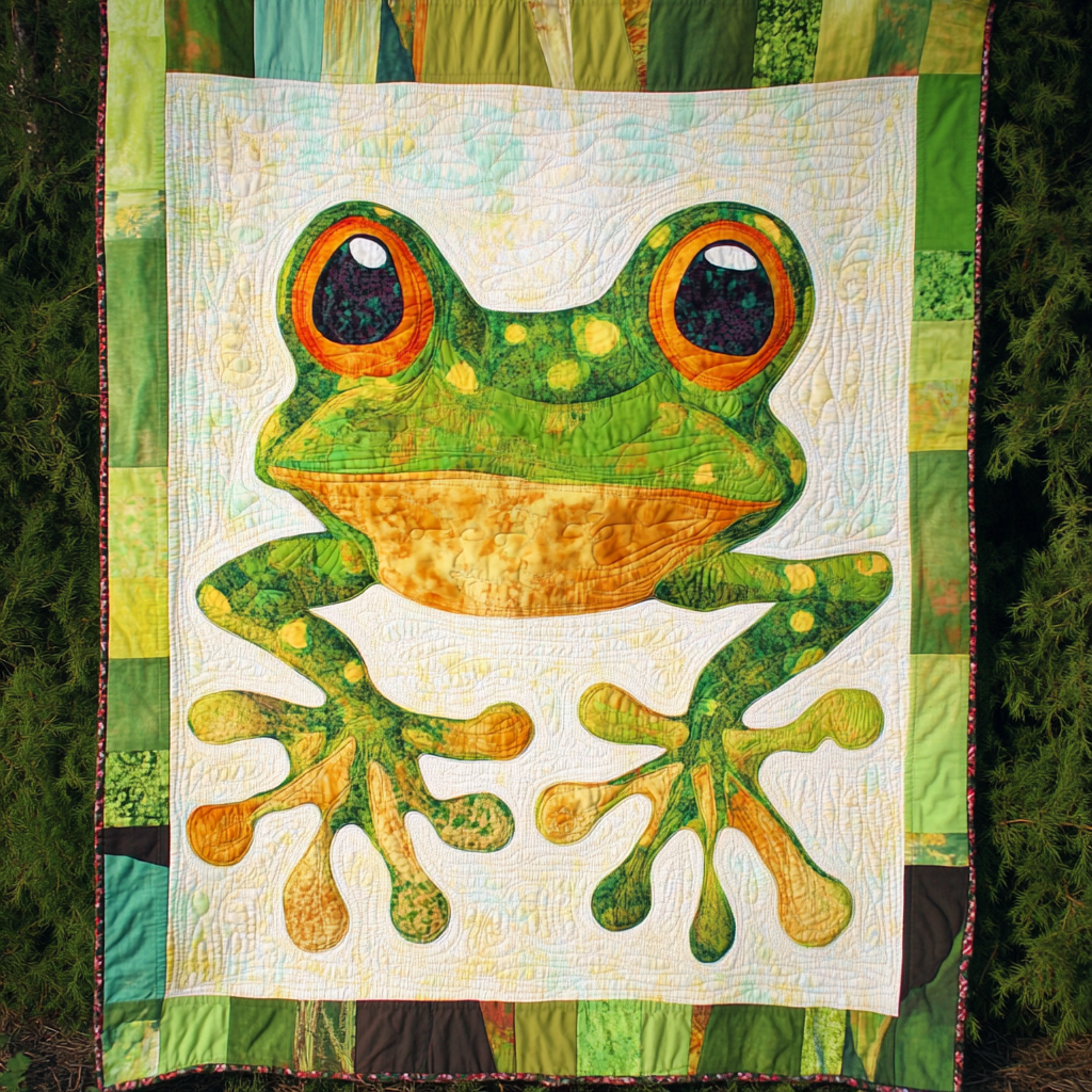 Frog DAI221024063 Quilt Blanket