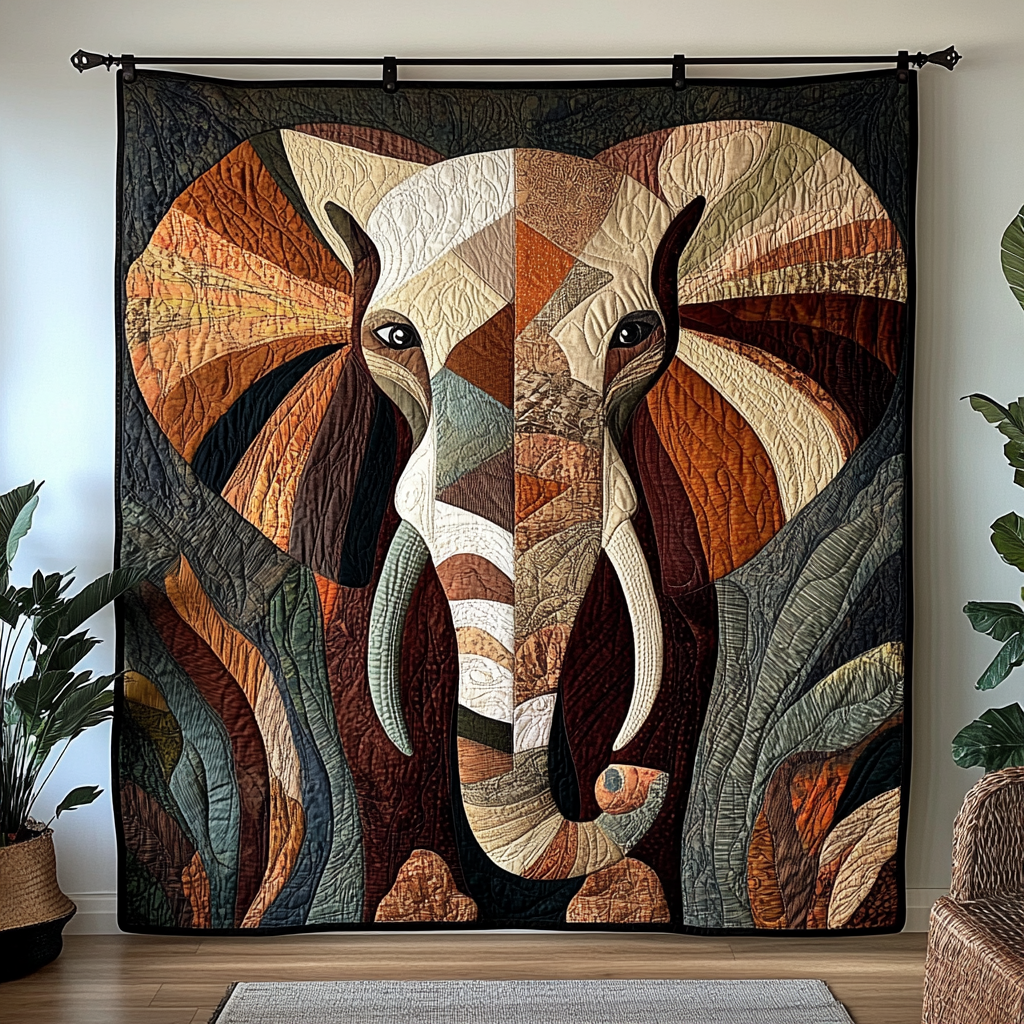 Elephant TAI021024306 Quilt Blanket