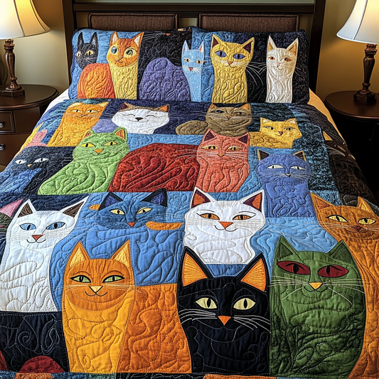 Cat TAI041024578 Quilt Bedding Set