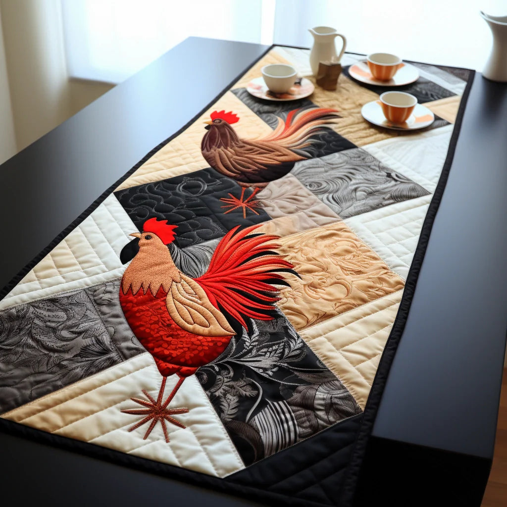 Chicken TAI261223136 Quilted Table Runner