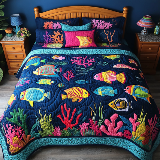 Fish DAI110225157 Quilt Bedding Set