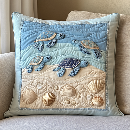 Sea Turtle TAI141124338 Quilted Pillow Case