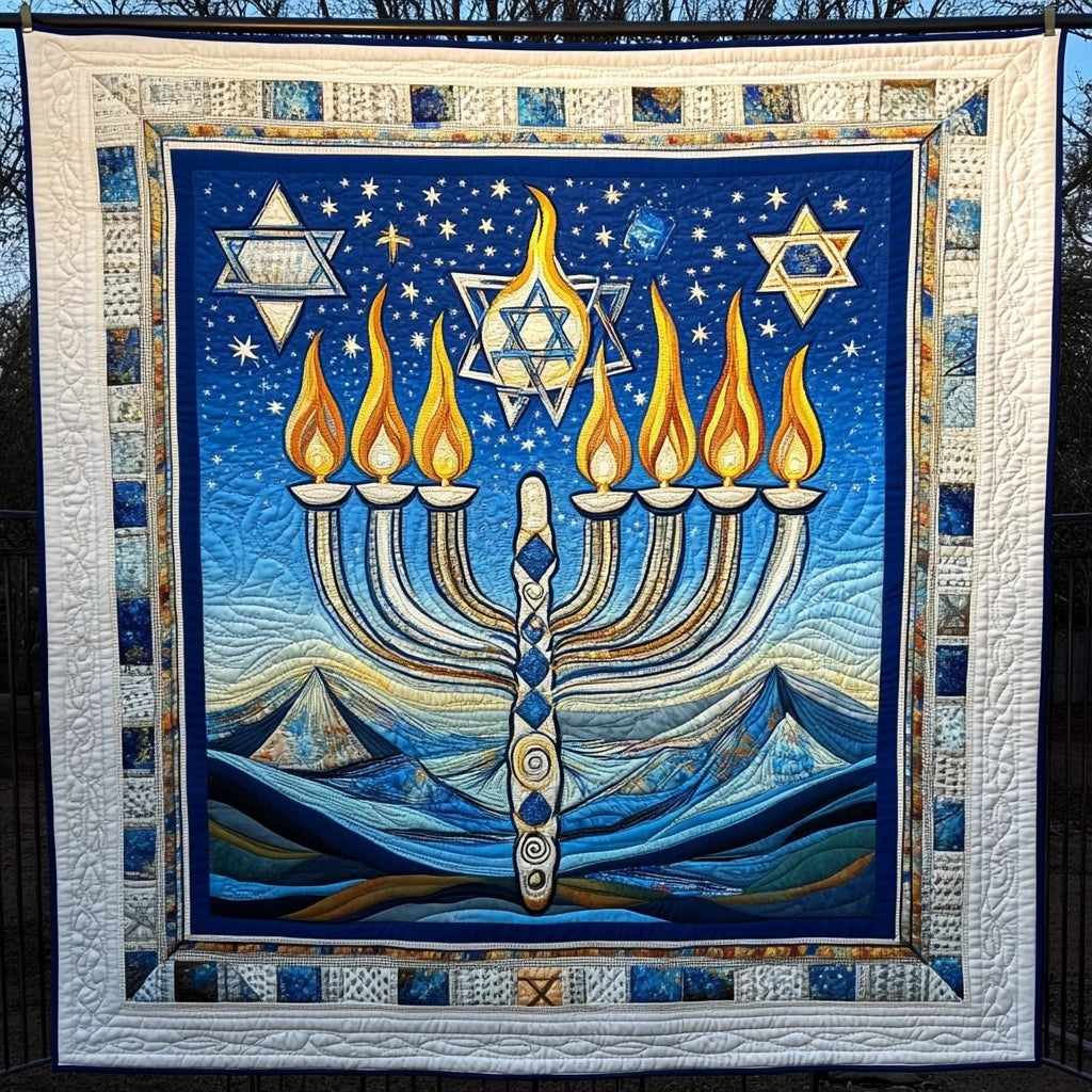 Jewish Hanukkah TAI091024140 Quilt Blanket