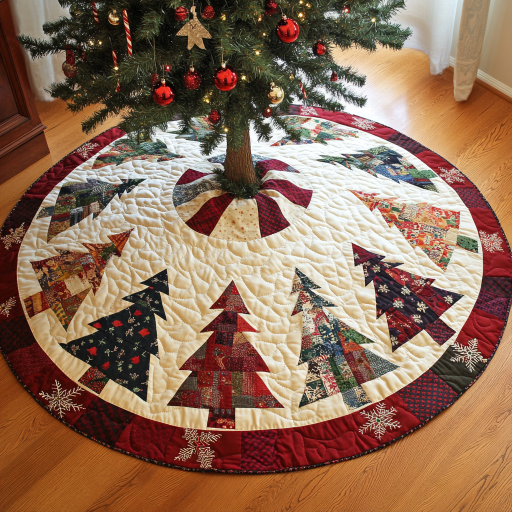 Christmas Tree DAI040924068 Quilted Tree Skirt