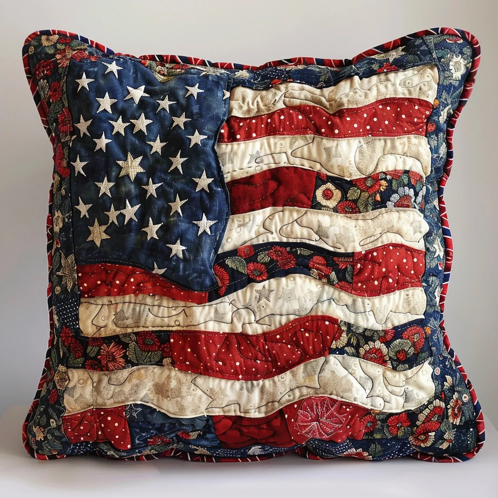 Patriotic TAI240424209 Quilted Pillow Case