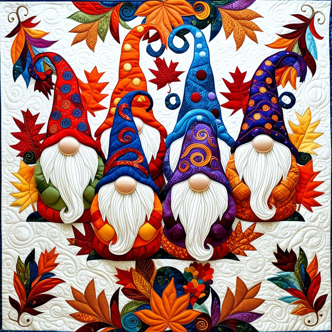 Autumn Gnome NTA041124133 Quilt Blanket