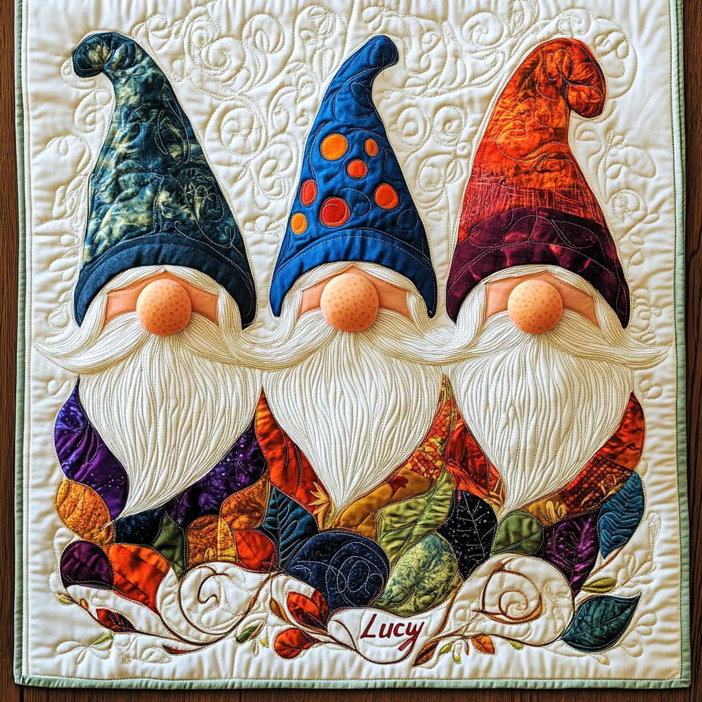 Autumn Gnome TAI041124582 Quilted Placemats