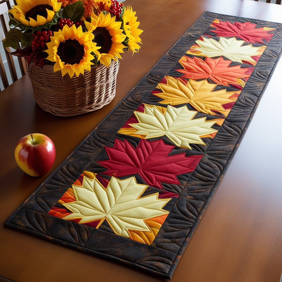 Autumn Leaves NTA311024241 Quilted Table Runner