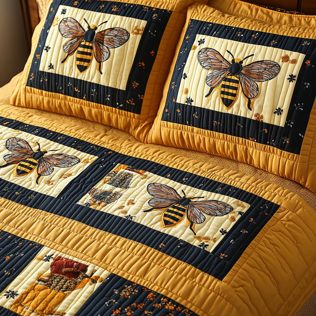 Bee TAI041124333 Quilt Bedding Set