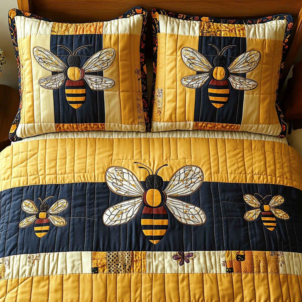 Bee TAI041124335 Quilt Bedding Set