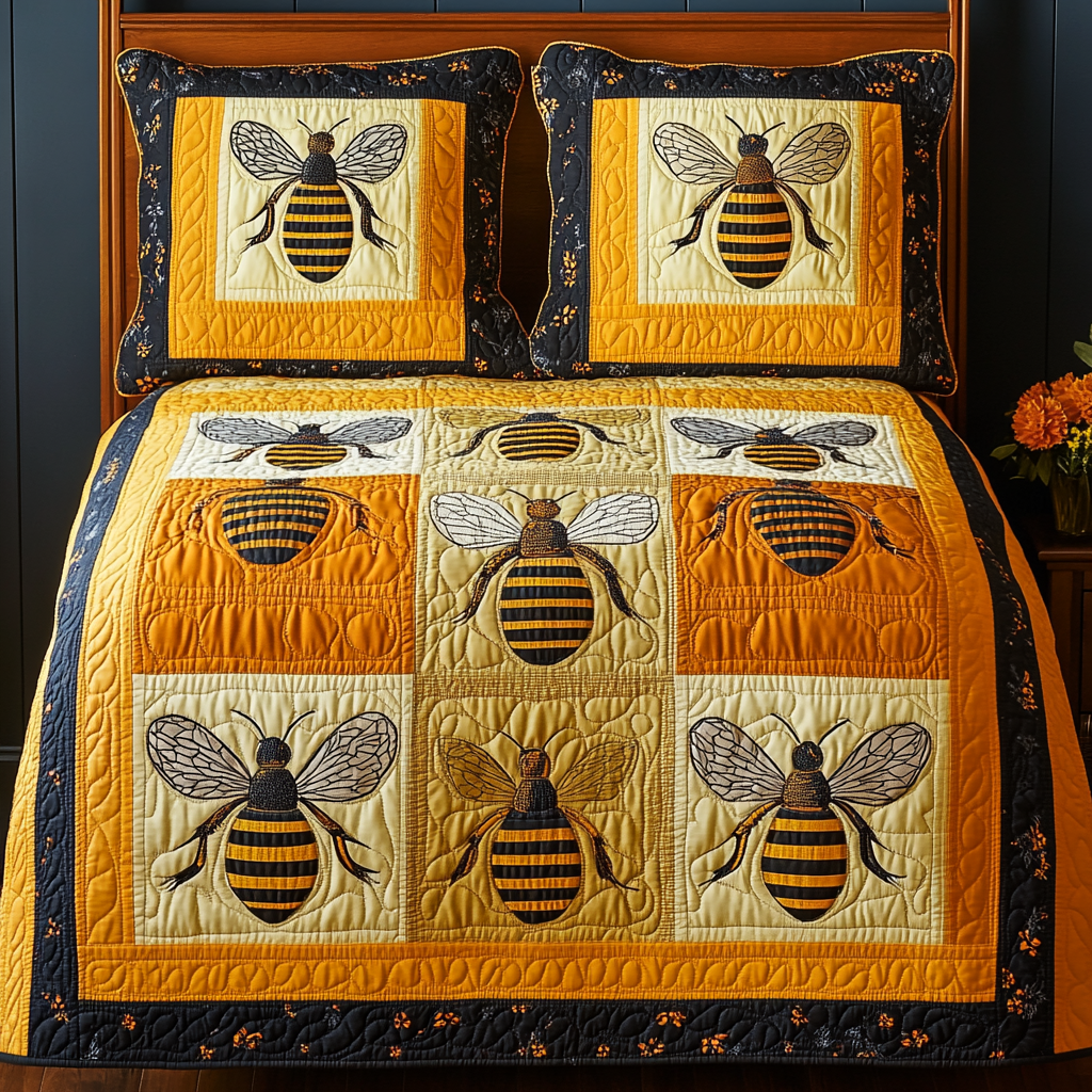 Bee TAI041124348 Quilt Bedding Set