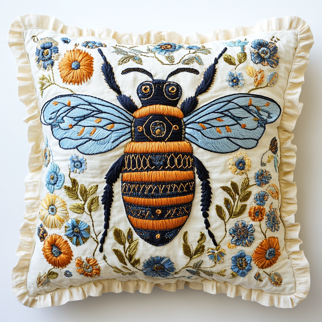 Bee TAI061124273 Quilted Pillow Case