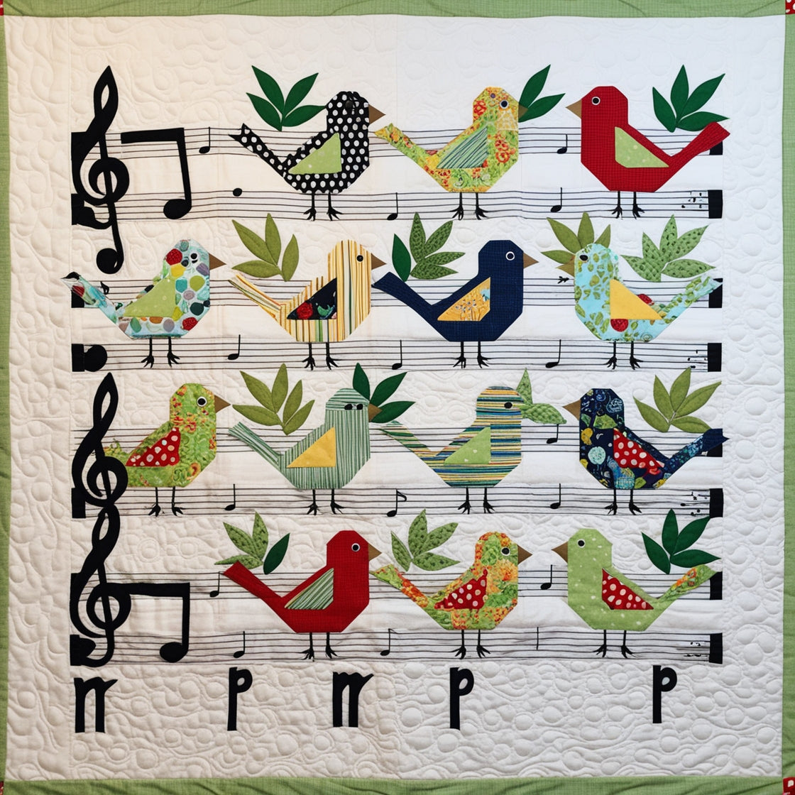 Bird Music NTA151024259 Quilt Blanket