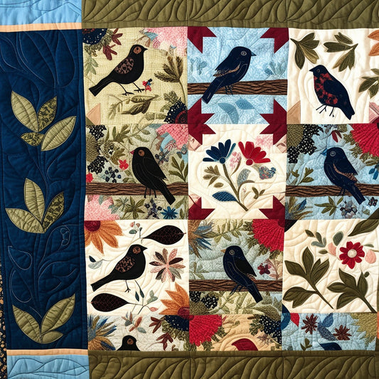 Black Bird Garden NTA151024299 Quilt Blanket