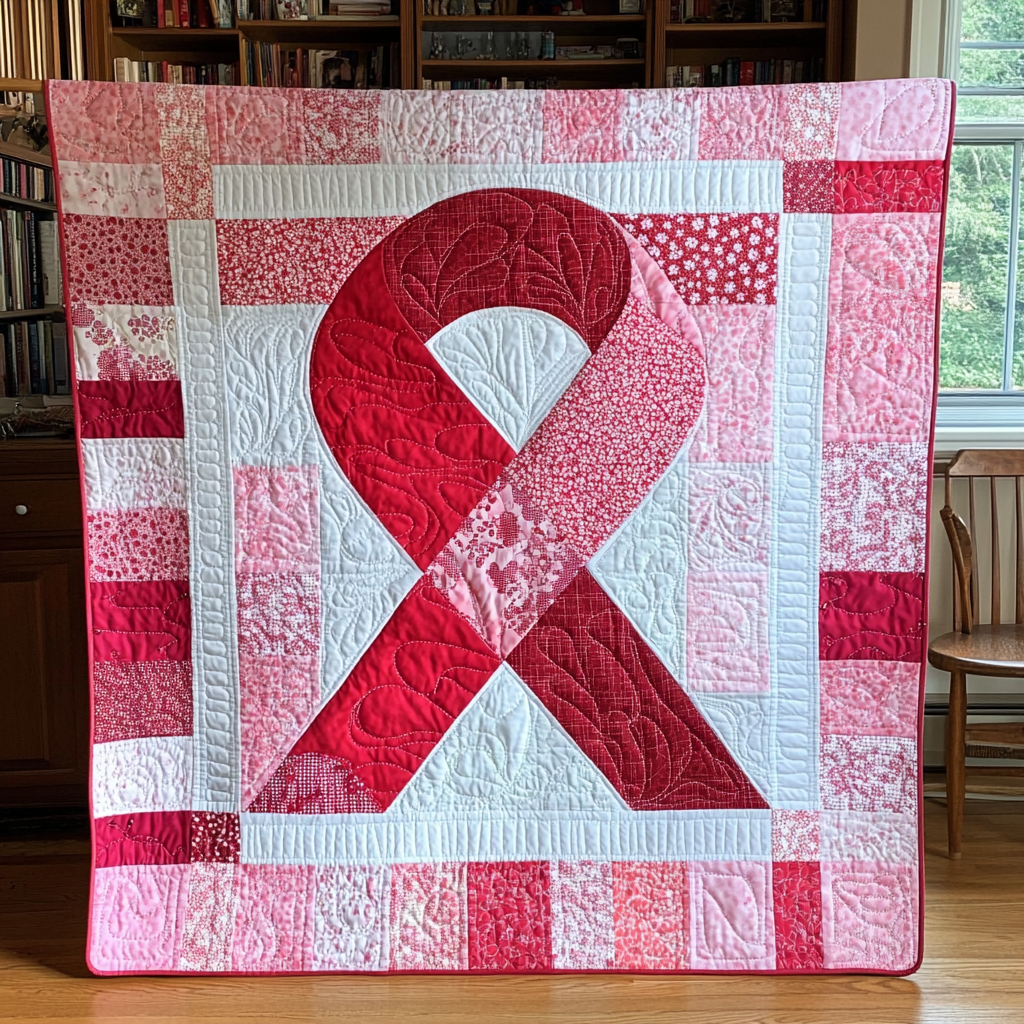 Breast Cancer Ribbon DAI05112403 Quilt Blanket