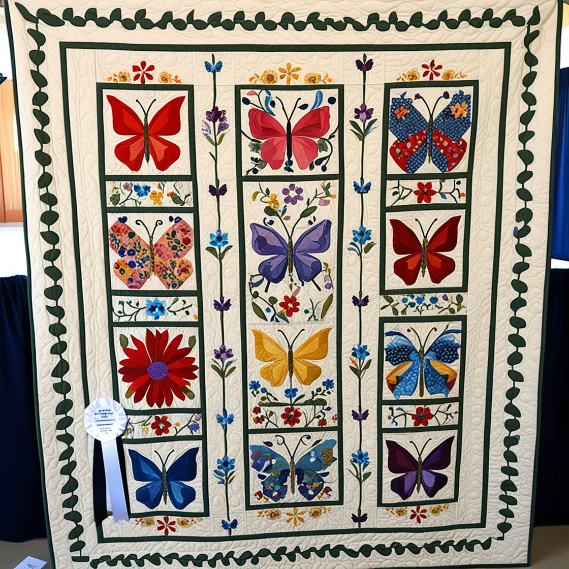 Butterfly Flower Garden NTA281024022 Quilt Blanket