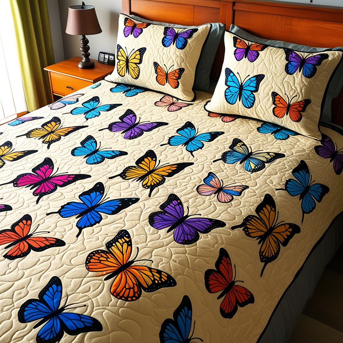 Butterfly NTA061124184 Quilt Bedding Set