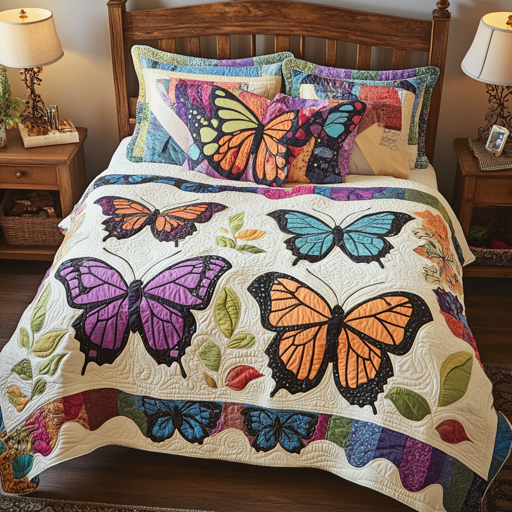 Butterfly TAI061124014 Quilt Bedding Set