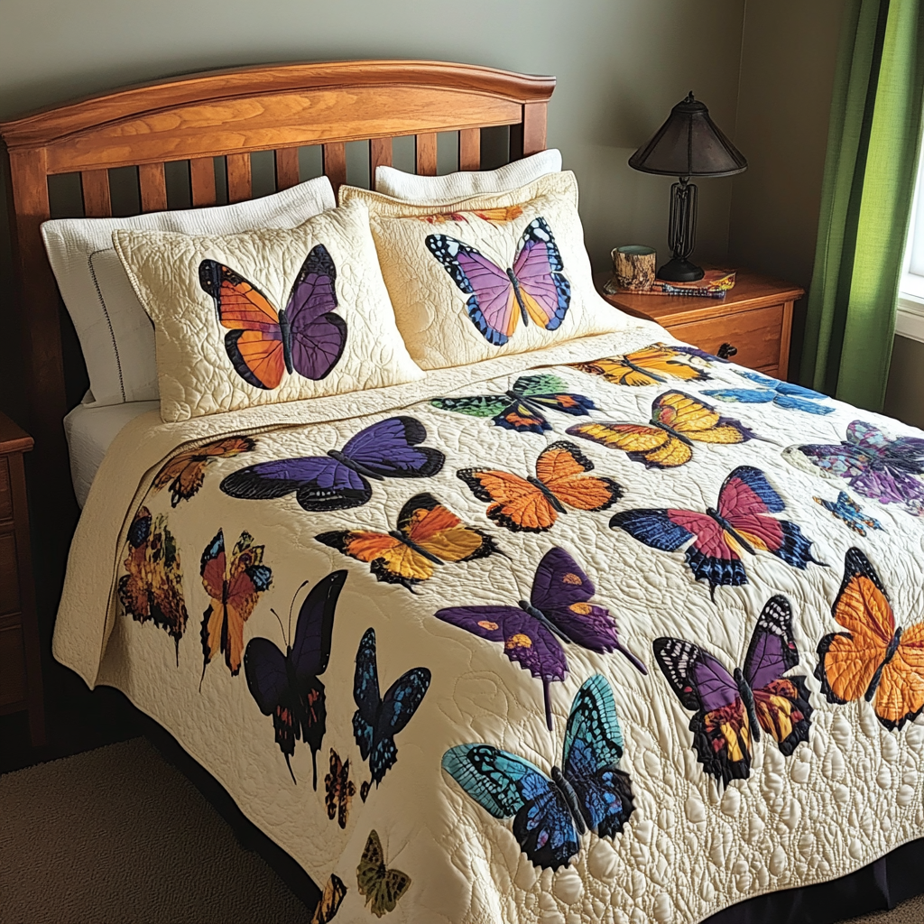 Butterfly TAI061124020 Quilt Bedding Set