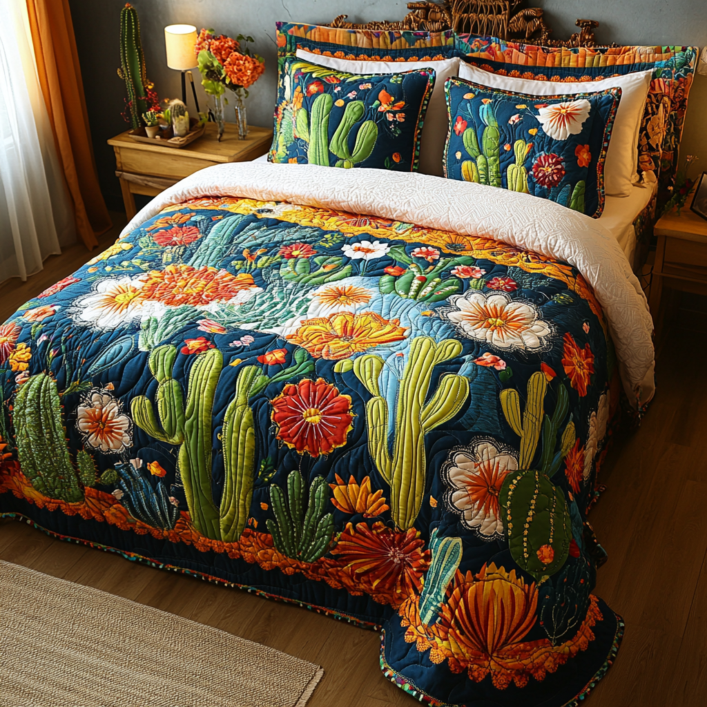 Cactus TAI041124291 Quilt Bedding Set