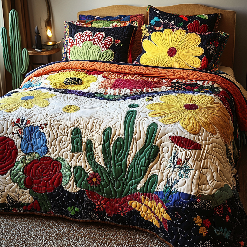 Cactus TAI041124369 Quilt Bedding Set