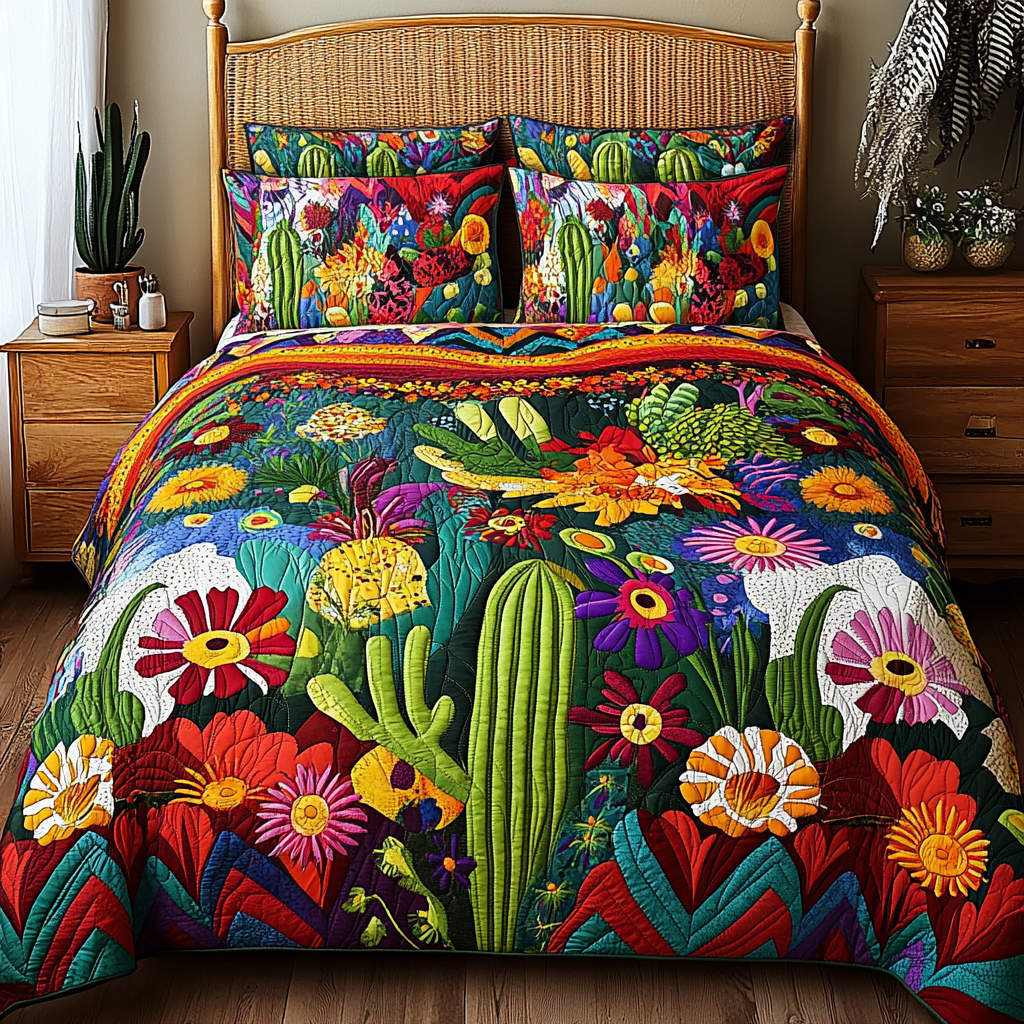 Cactus TAI041124373 Quilt Bedding Set