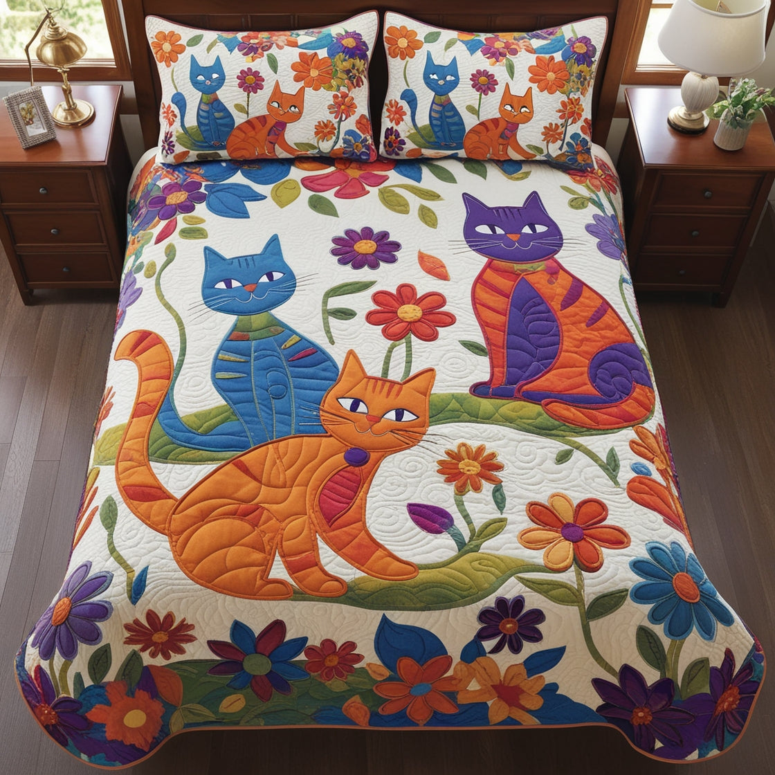 Cat NTA311024135 Quilt Bedding Set