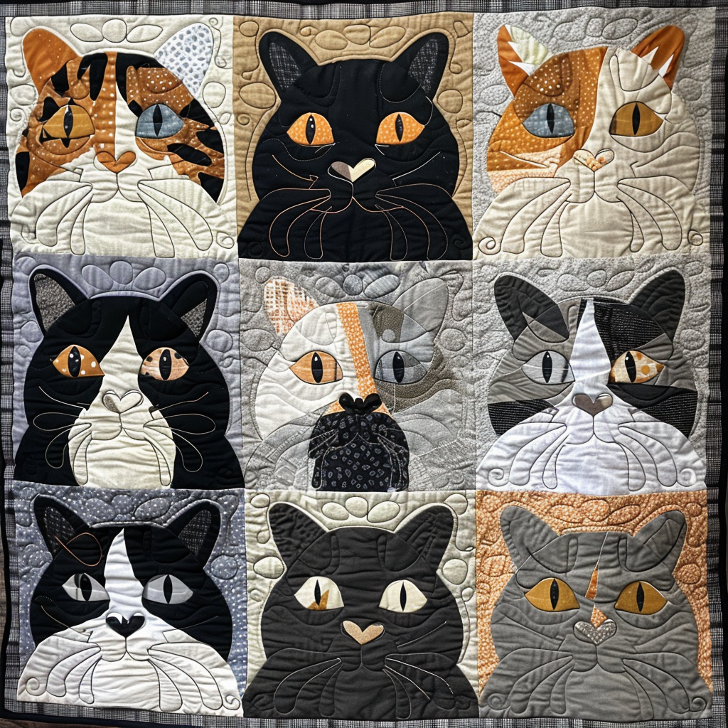 Cat TAI061124295 Quilt Blanket