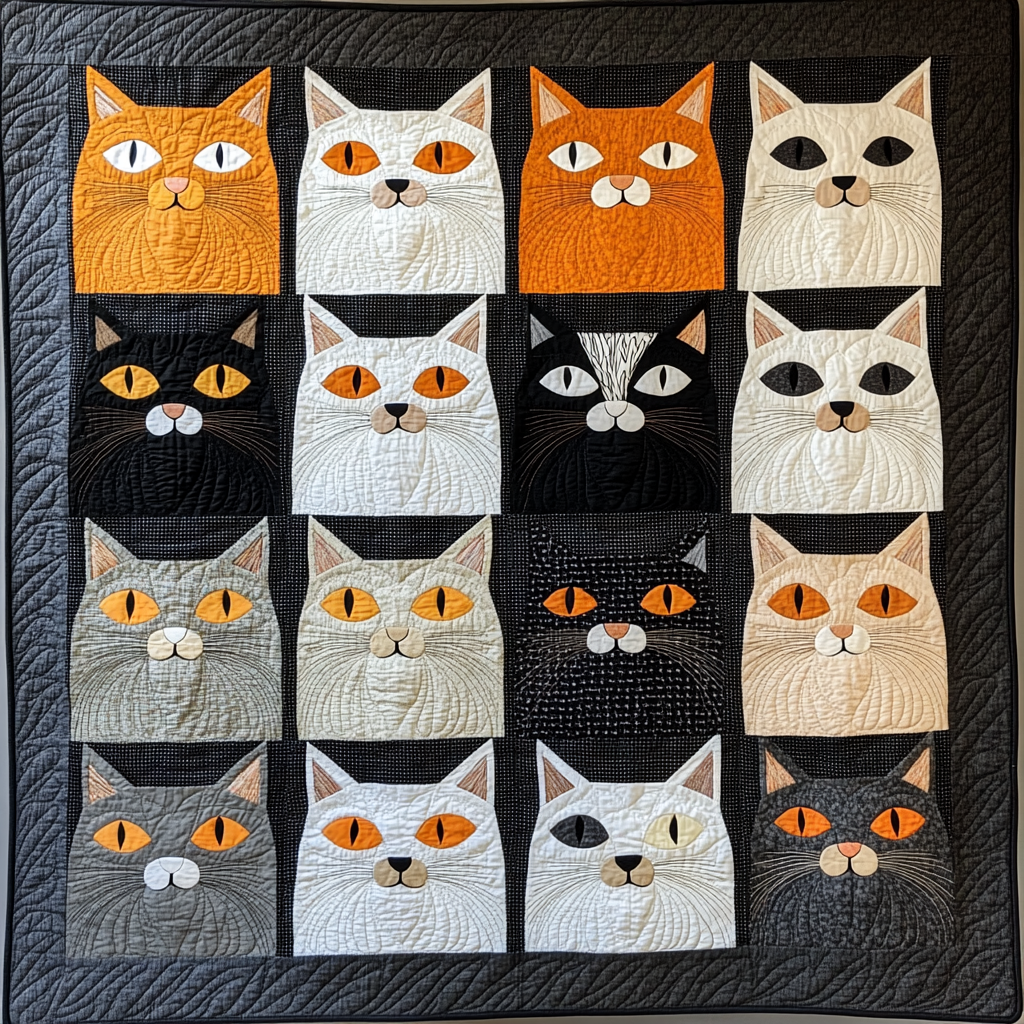 Cat TAI061124298 Quilt Blanket