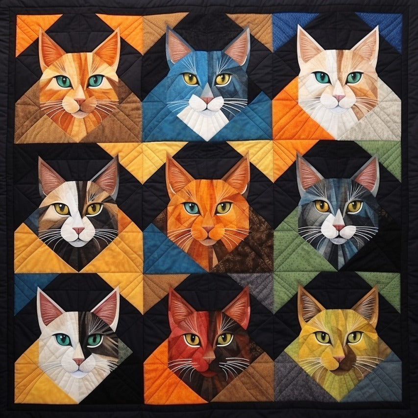 Cats BL07112337 Quilt Blanket