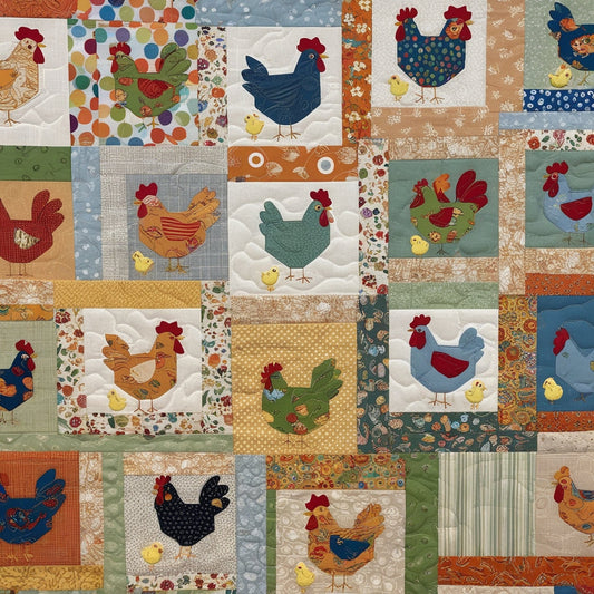 Chicken Farm NTA151024081 Quilt Blanket