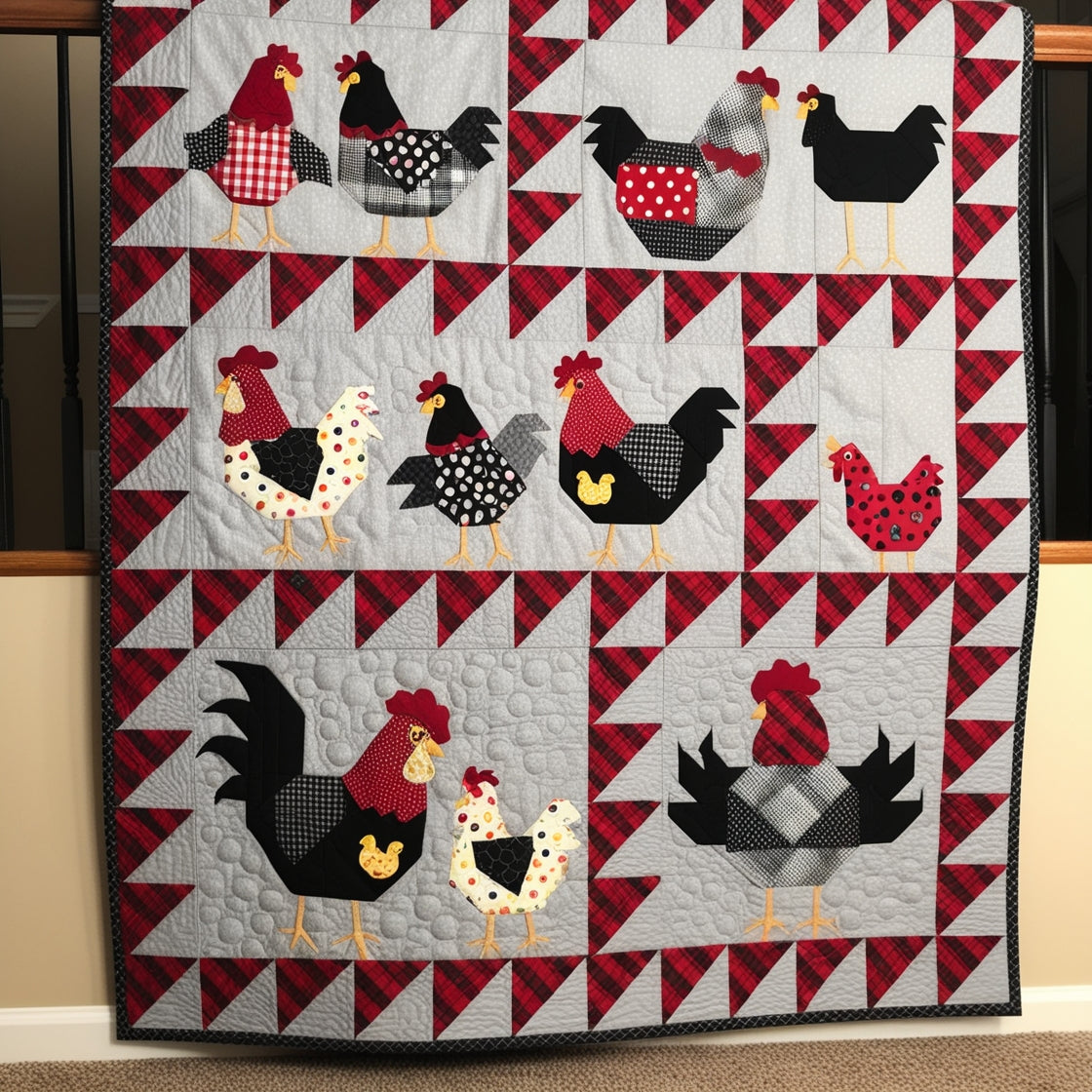 Chicken Farm NTA151024351 Quilt Blanket