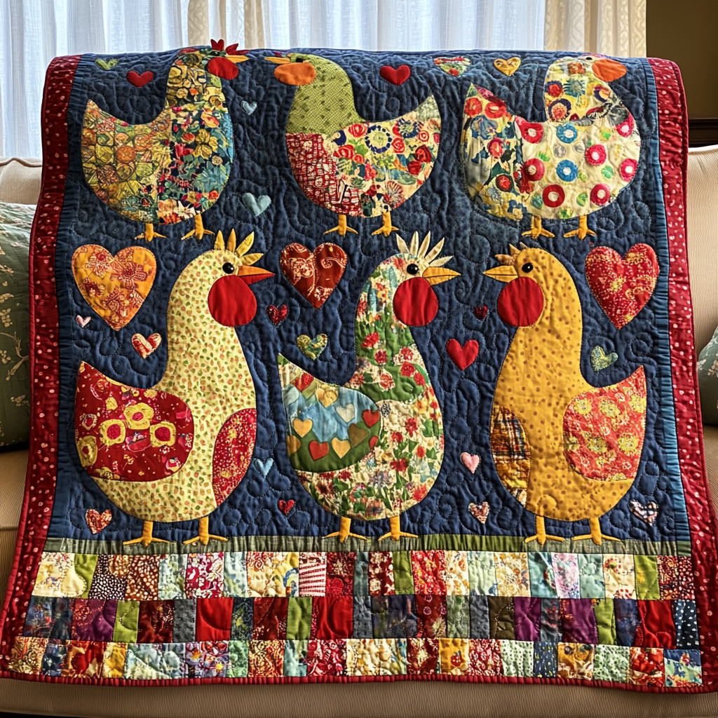 Chicken TAI061124325 Quilt Blanket