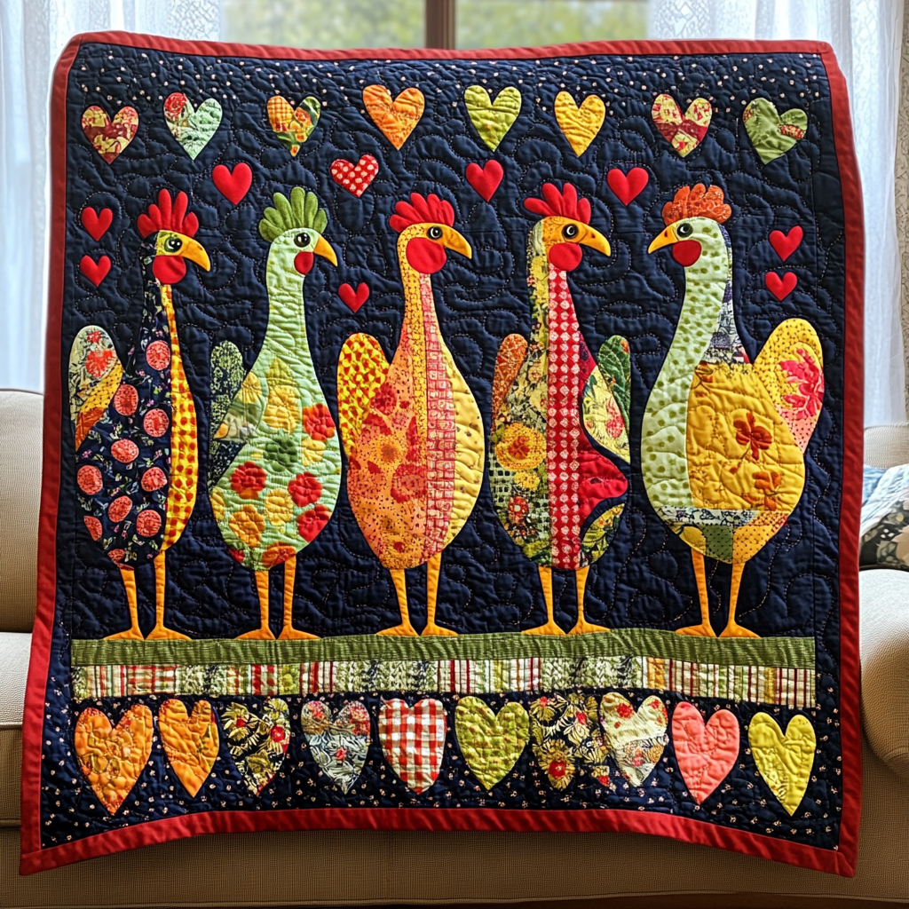 Chicken TAI061124338 Quilt Blanket