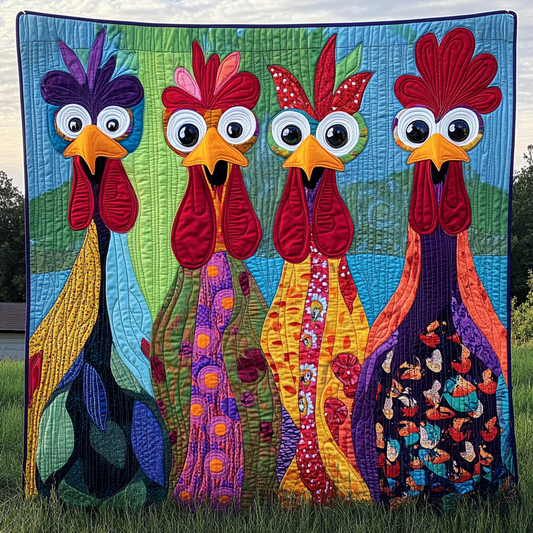 Chicken TAI281024225 Quilt Blanket