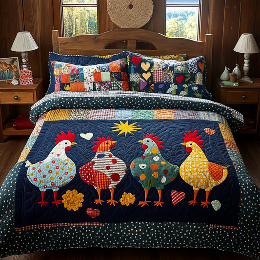 Chicken TAI311024032 Quilt Bedding Set