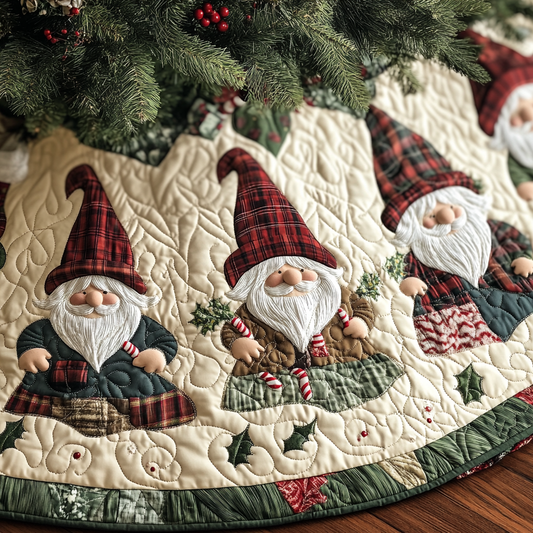 Christmas Gnome TAI041124495 Quilted Tree Skirt