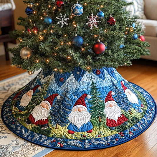 Christmas Gnome TAI041124518 Quilted Tree Skirt