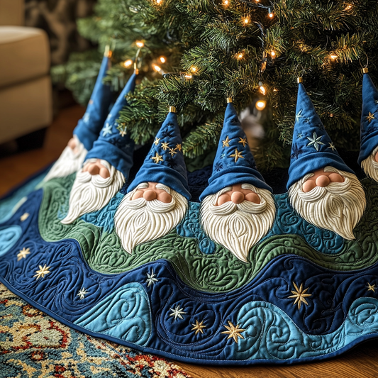 Christmas Gnome TAI041124530 Quilted Tree Skirt