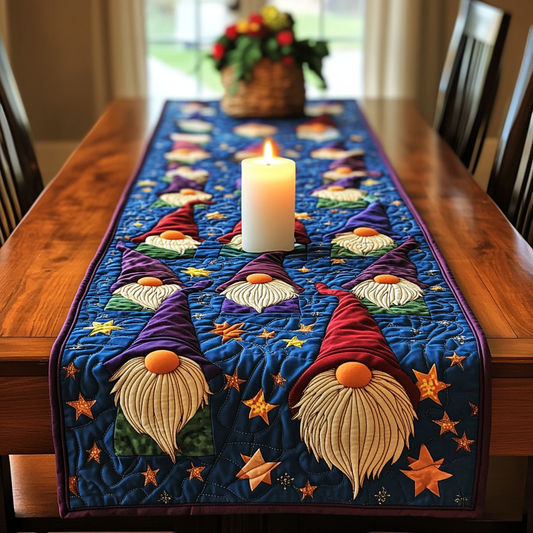 Christmas Gnome TAI041124629 Quilted Table Runner